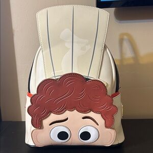 Loungefly Cream and Brown Cartoon Backpack